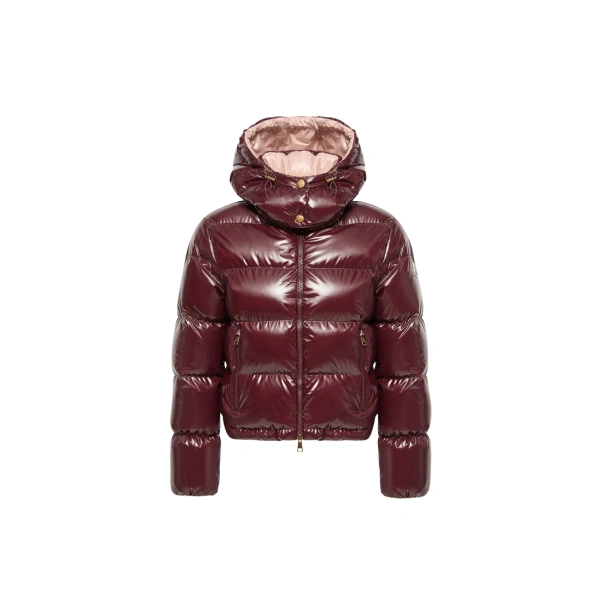 Niveole Short Down Jacket in Burgundy