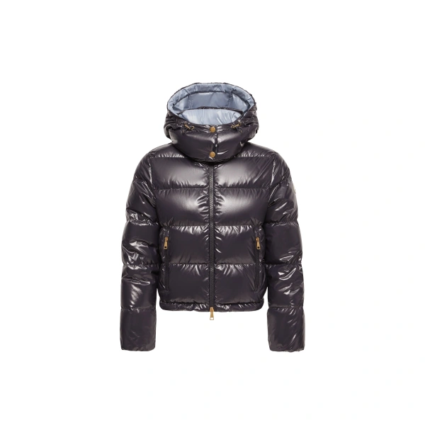 Niveole Short Down Jacket in Navy Blue