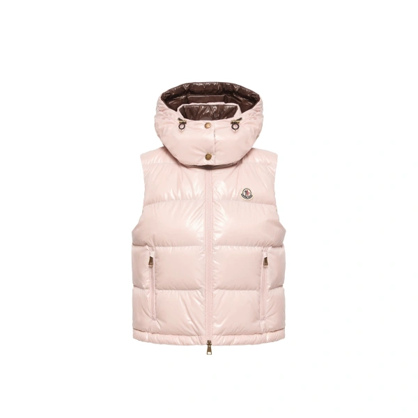 Niverolle Short Down Gilet in Pink