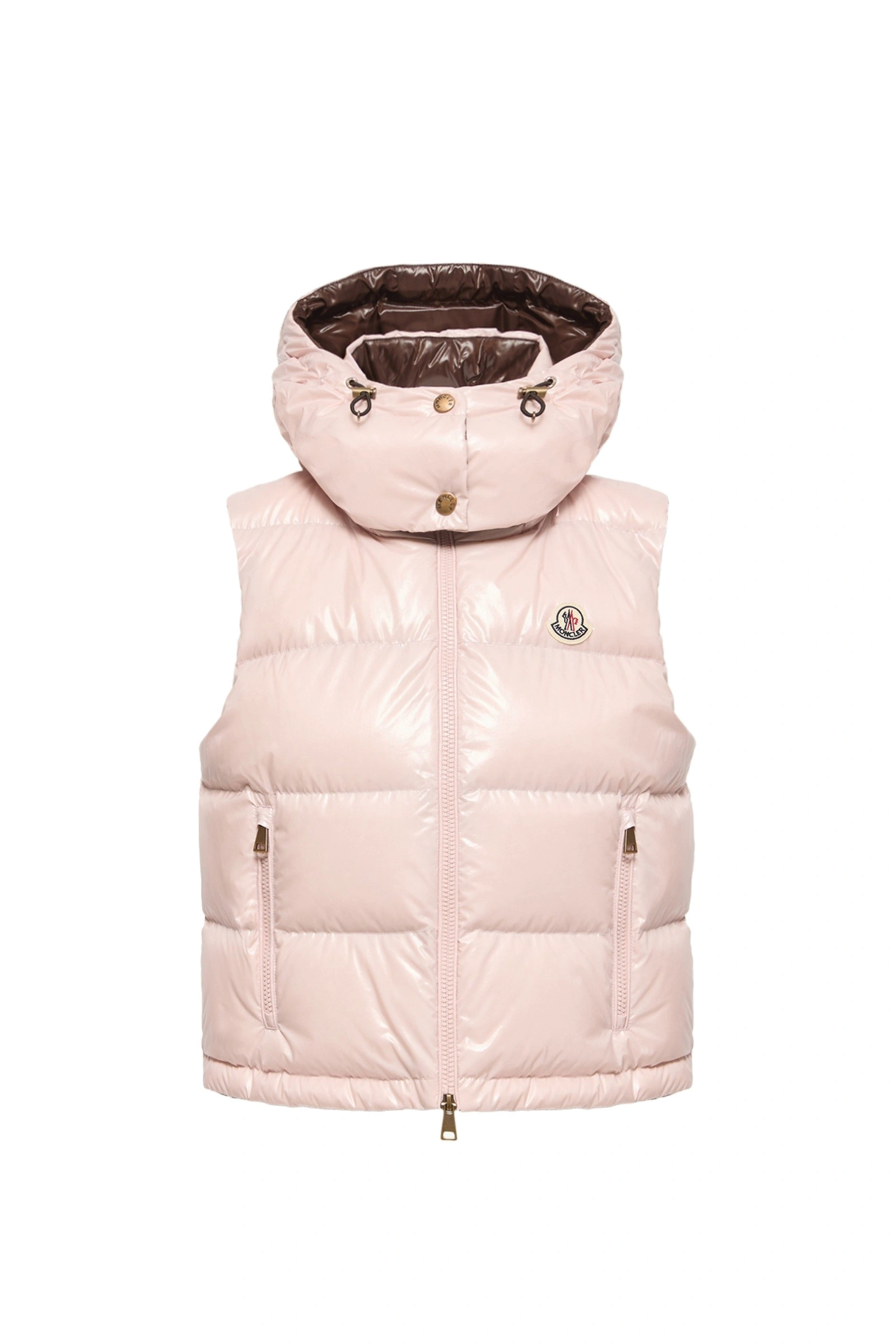 Moncler Niverolle Short Down Gilet in Pink Moncler Niverolle Short Down Gilet in Pink | Women's Vests and Gilets | Coveti