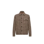 Moncler Norfol Wool Blend Down Shirt Jacket in Brown | Men's Jackets | Coveti