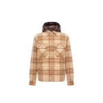 Moncler Nyvalin 3-in-1 Hooded Flannel Down Jacket in Beige | Men's Jackets | Coveti