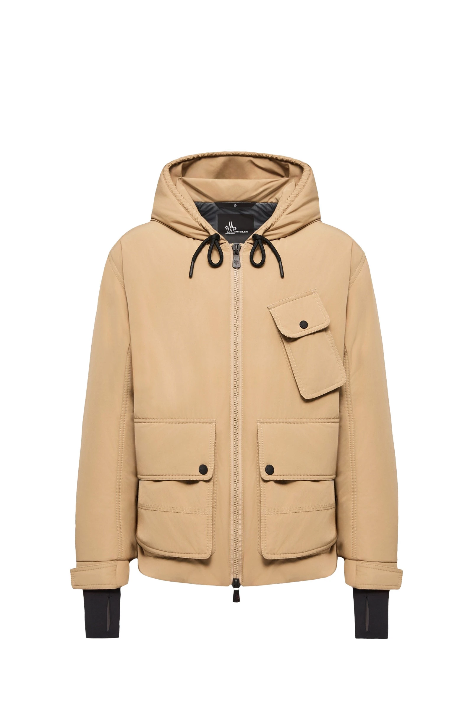 Moncler Ober Short Padded Jacket in Beige Moncler Ober Short Padded Jacket in Beige | Men's Jackets | Coveti