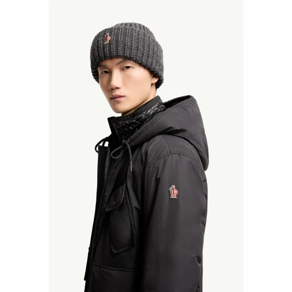 Moncler Ober Short Padded Jacket in Black, view 3 | Men's Jackets | Coveti