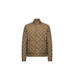 Moncler Oise Diamond Quilted Short Down Jacket in Olive Green | Men's Jackets | Coveti