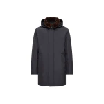 Moncler Okefen Hooded Long Down Parka Jacket in Navy Blue Moncler Okefen Hooded Long Down Parka Jacket in Navy Blue | Men's Coats | Coveti