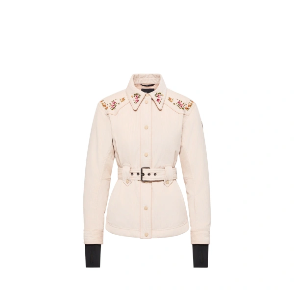 Olonne Insulated Ski Shirt Jacket in Light Beige