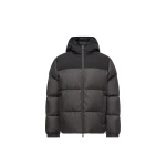 Moncler Oulojoki Hooded Short Down Jacket in Black | Men's Jackets | Coveti