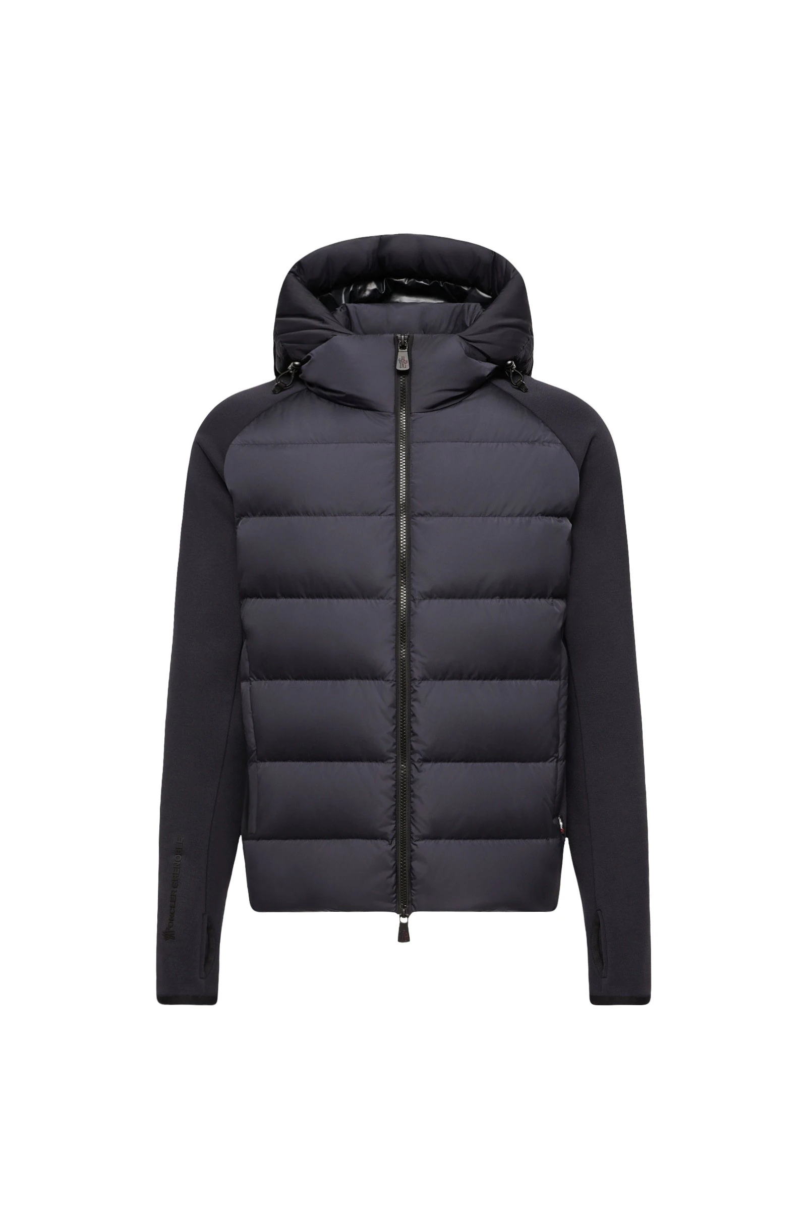 Moncler Padded Polartec Zip-Up Hoodie in Dark Blue Moncler Padded Polartec Zip-Up Hoodie in Dark Blue | Men's Sweatshirts | Coveti