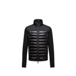 Moncler Padded Polartec Zip-Up Sweatshirt in Black | Men's Sweatshirts | Coveti