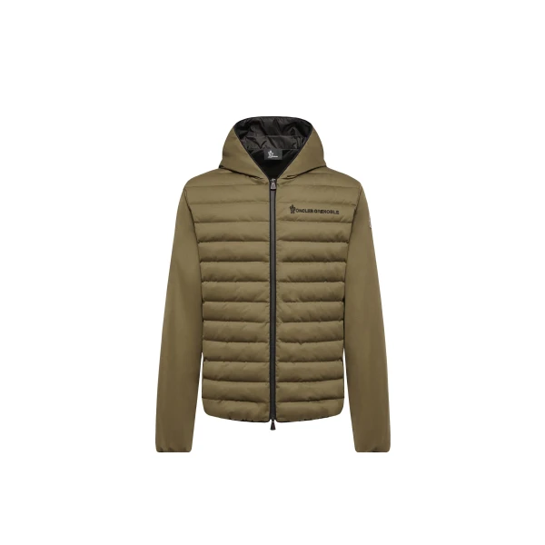 Moncler Padded Zip-Up Sweatshirt in Dark Green | Men's Sweatshirts | Coveti