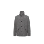 Moncler Panyol Short Wool Down Jacket in Dark Gray | Men's Jackets | Coveti