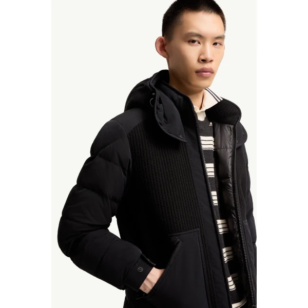 Moncler Pelat Down Jacket in Black, view 6 | Men's Jackets | Coveti