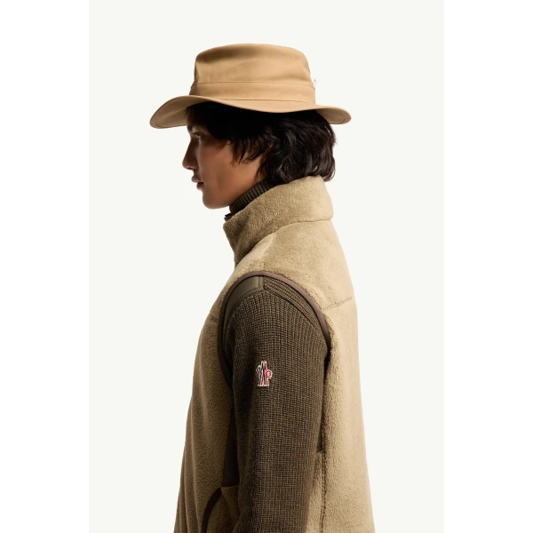 Moncler Polartec Gilet in Light Brown, view 3 | Men's Jackets | Coveti