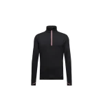 Moncler Polartec Half-Zip Sweatshirt in Black | Men's Skiwear | Coveti