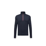 Moncler Polartec Half-Zip Sweatshirt in Navy Blue | Men's Skiwear | Coveti