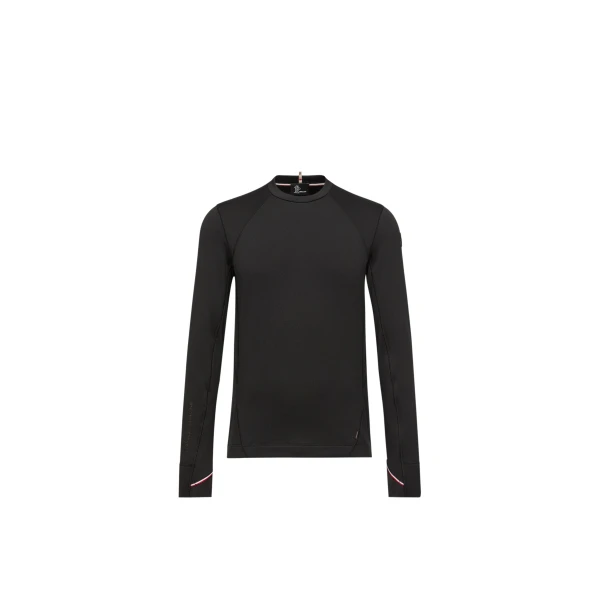 Moncler Polartec Sweatshirt in Black | Men's Skiwear | Coveti