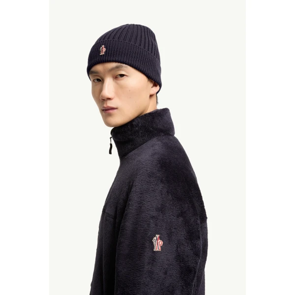 Moncler Polartec Sweatshirt in Dark Blue, view 3 | Men's Sweatshirts | Coveti