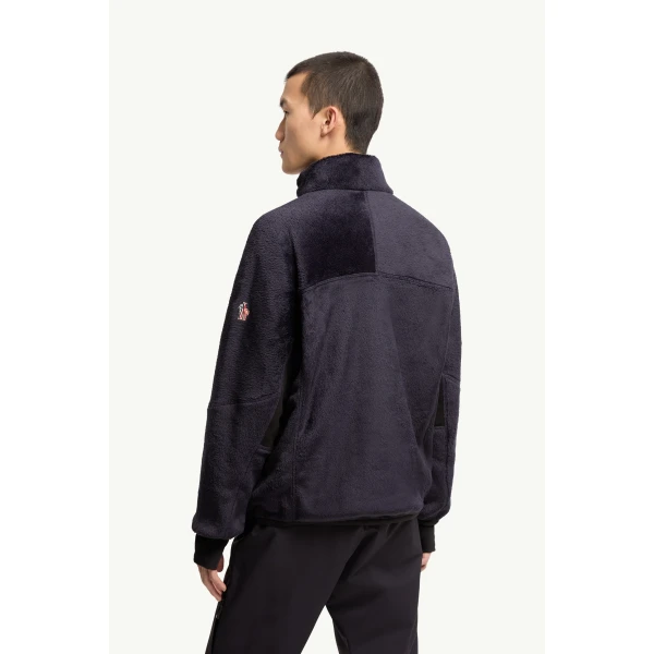 Moncler Polartec Sweatshirt in Dark Blue, view 5 | Men's Sweatshirts | Coveti