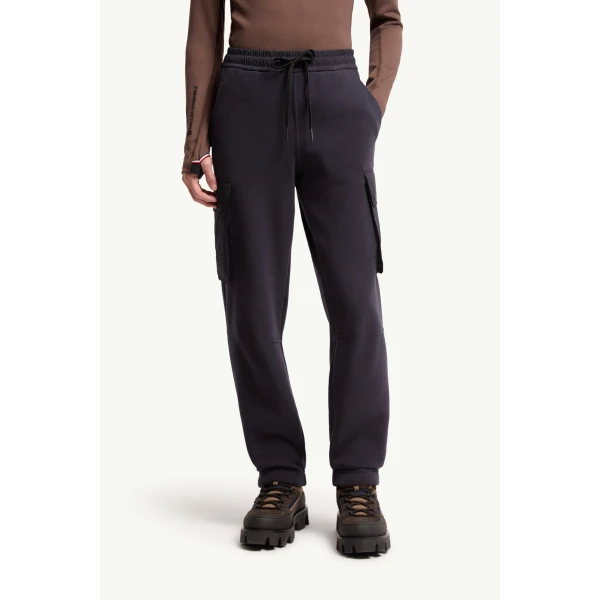 Moncler Polartec Track Trousers in Dark Blue, view 4 | Men's Trousers | Coveti