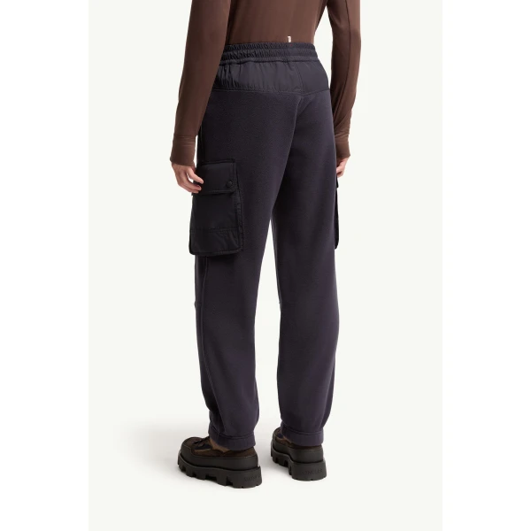 Moncler Polartec Track Trousers in Dark Blue, view 5 | Men's Trousers | Coveti