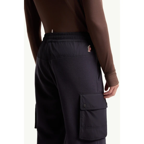 Moncler Polartec Track Trousers in Dark Blue, view 6 | Men's Trousers | Coveti