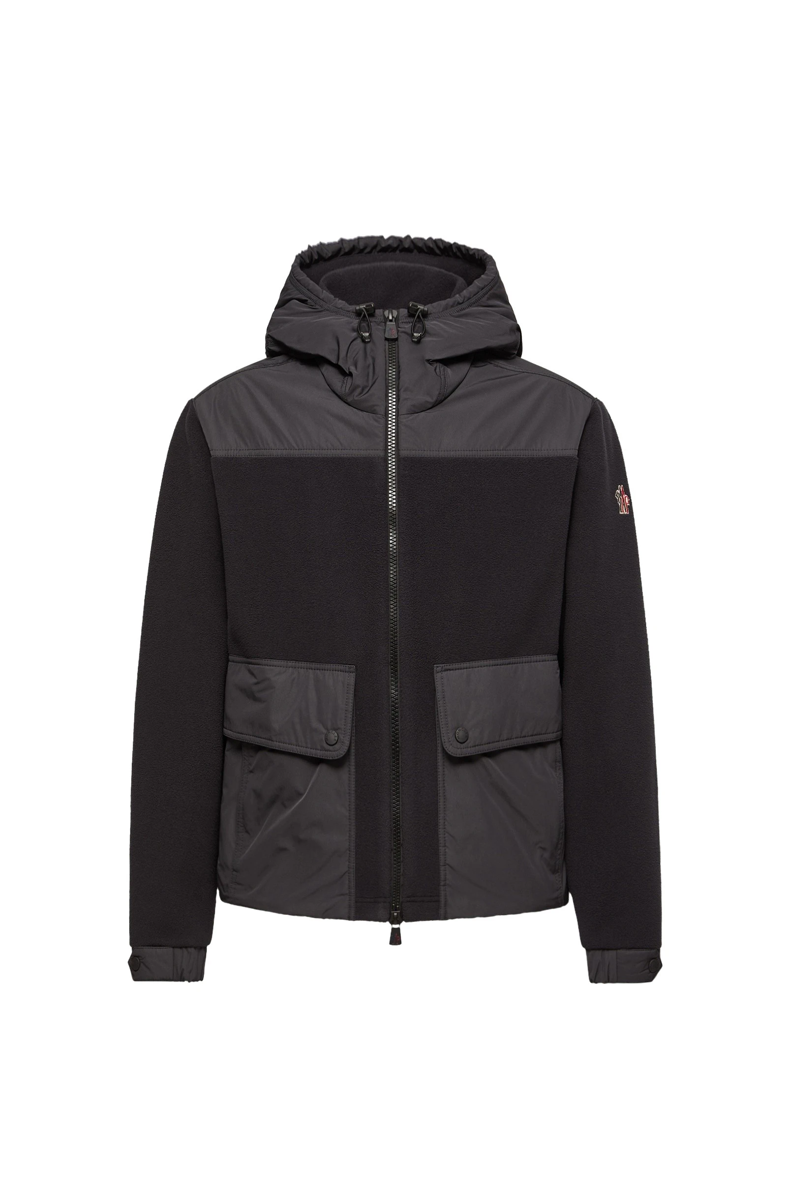 Moncler Polartec Zip-Up Hoodie in Black Moncler Polartec Zip-Up Hoodie in Black | Men's Sweatshirts | Coveti