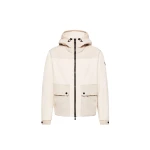 Moncler Polartec Zip-Up Hoodie in Light Beige | Men's Sweatshirts | Coveti