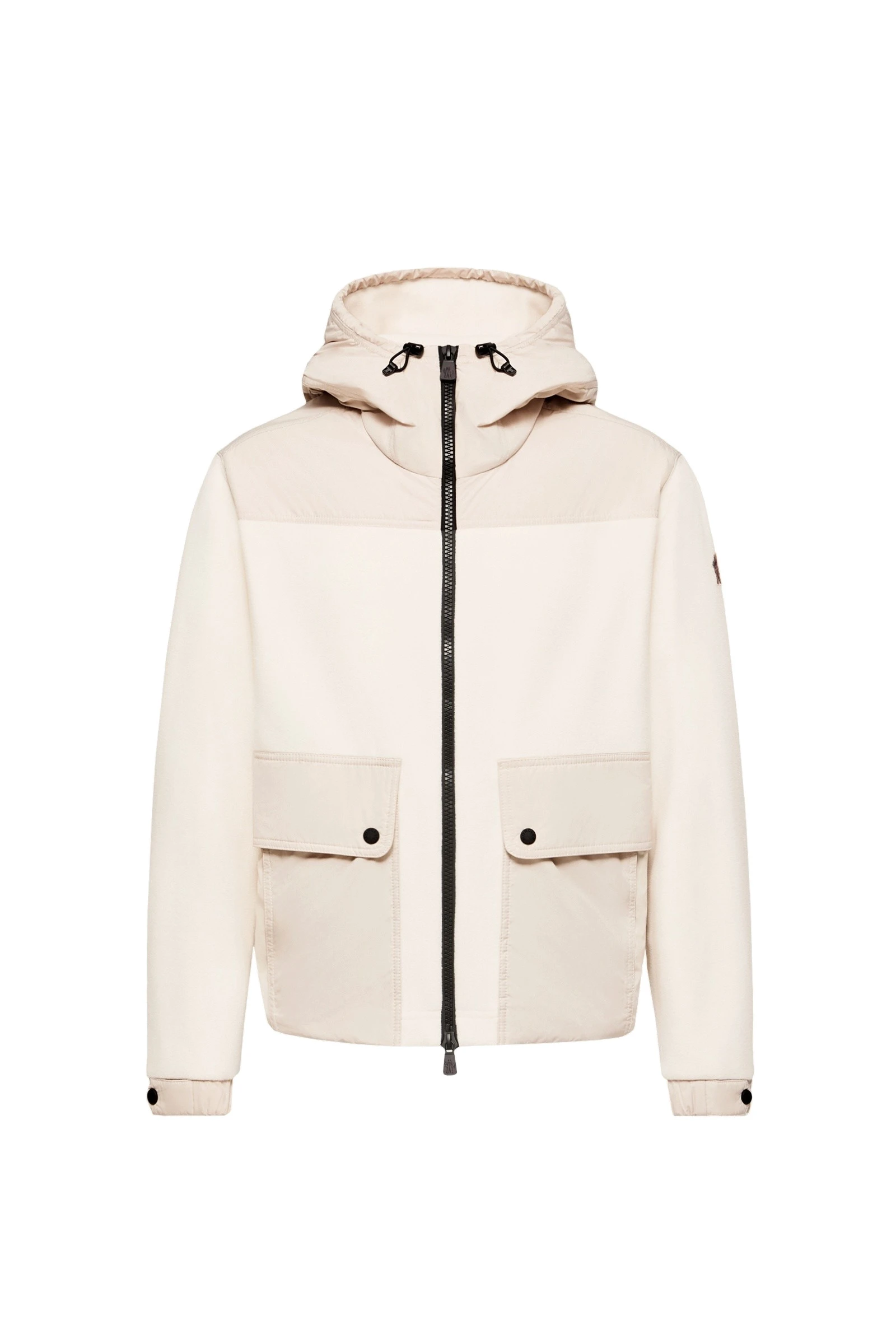 Moncler Polartec Zip-Up Hoodie in Light Beige Moncler Polartec Zip-Up Hoodie in Light Beige | Men's Sweatshirts | Coveti