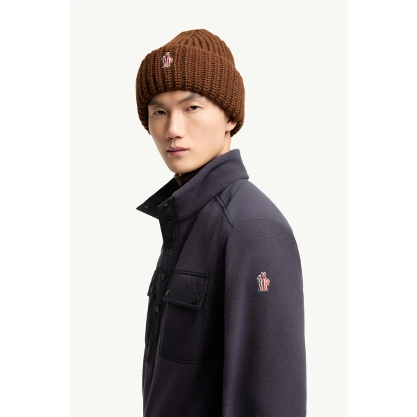 Moncler Polartec Zip-Up Sweatshirt in Dark Blue, view 3 | Men's Sweatshirts | Coveti