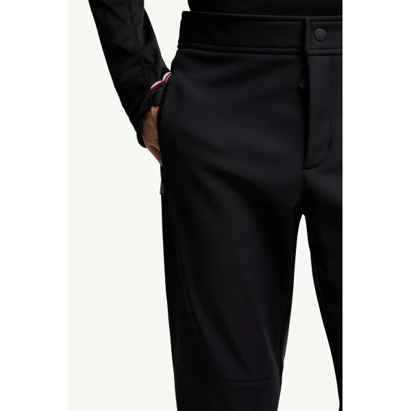 Moncler Poplin Ski Trousers in Black, view 6 | Men's Skiwear | Coveti