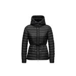 Moncler Raie Hooded Short Down Jacket in Black | Women's Puffer Jackets | Coveti