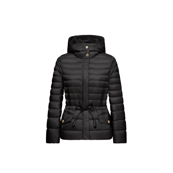 Raies Hooded Short Down Jacket in Black