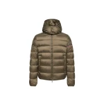 Moncler Ravenlock Hooded Short Down Jacket in Khaki | Men's Jackets | Coveti