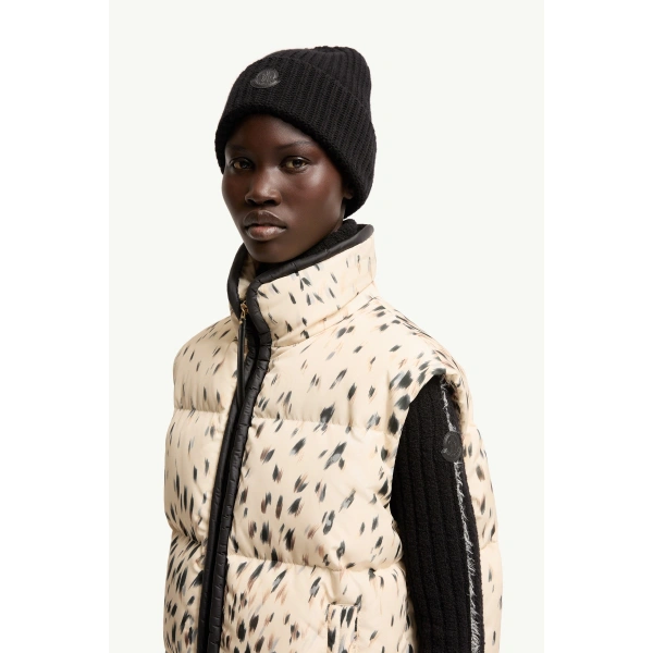 Moncler Rayonnant 2-in-1 Short Down Jacket in White, view 3 | Women's Puffer Jackets | Coveti