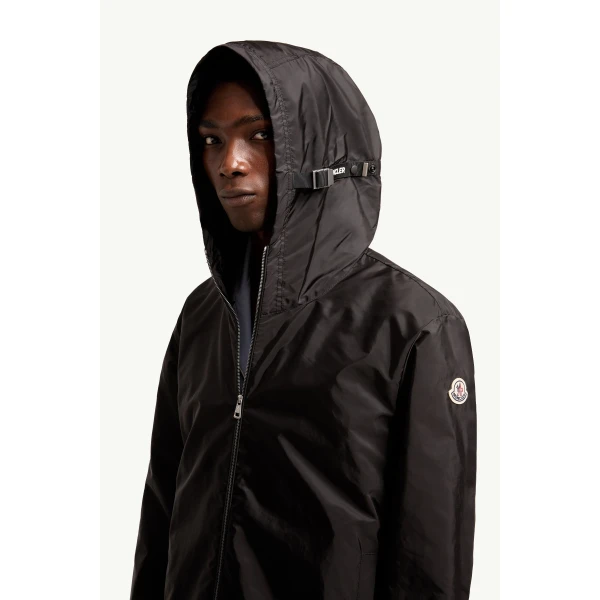 Moncler Remoray Hooded Jacket in Black, view 3 | Men's Jackets | Coveti