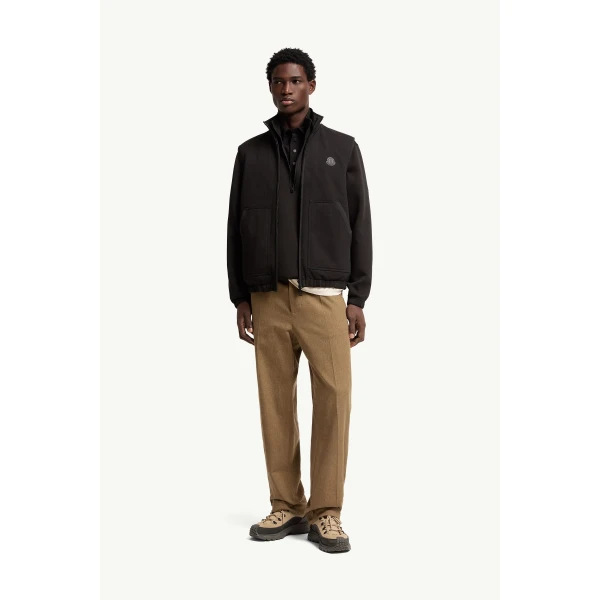 Moncler Reversible Zip-Up Gilet in Black, view 2 | Men's Jackets | Coveti