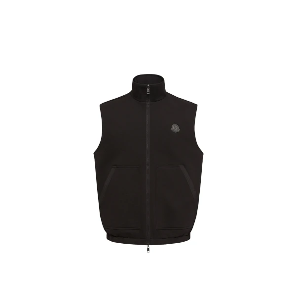 Moncler Reversible Zip-Up Gilet in Black | Men's Jackets | Coveti