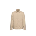 Moncler Revoline Down Shirt Jacket in Light Beige | Men's Jackets | Coveti