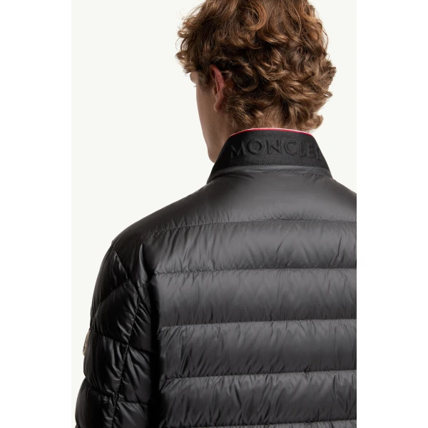 Moncler Rigel Short Down Jacket in Black, view 6 | Men's Jackets | Coveti
