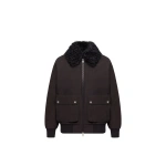 Moncler Rougequeue Short Down Jacket in Black | Women's Puffer Jackets | Coveti