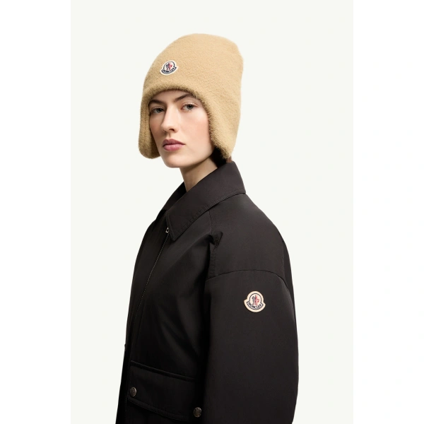 Moncler Rougequeue Short Down Jacket in Black, view 3 | Women's Puffer Jackets | Coveti
