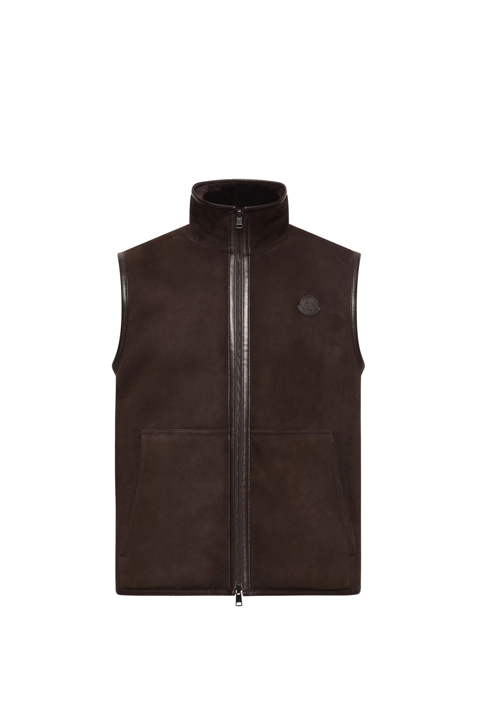 Moncler Rysfen Reversible Down Gilet in Brown Moncler Rysfen Reversible Down Gilet in Brown | Men's Jackets | Coveti