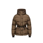 Moncler Salastrains Insulated Ski Jacket in Brown | Women's Ski Jackets | Coveti