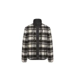 Moncler Scalorbi Short Down Jacket in Black & White | Men's Jackets | Coveti