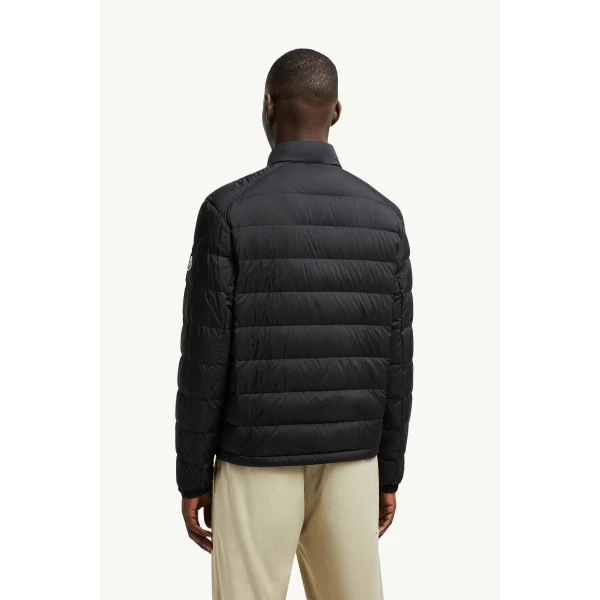 Moncler Selves Short Down Jacket in Black, view 5 | Men's Jackets | Coveti