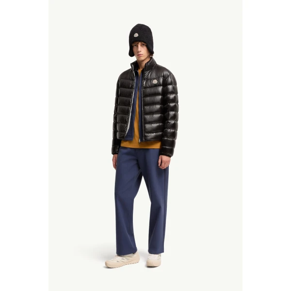 Moncler Sergesta Packable Short Down Jacket in Black, view 2 | Men's Jackets | Coveti