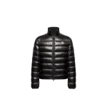 Moncler Sergesta Packable Short Down Jacket in Black | Men's Jackets | Coveti