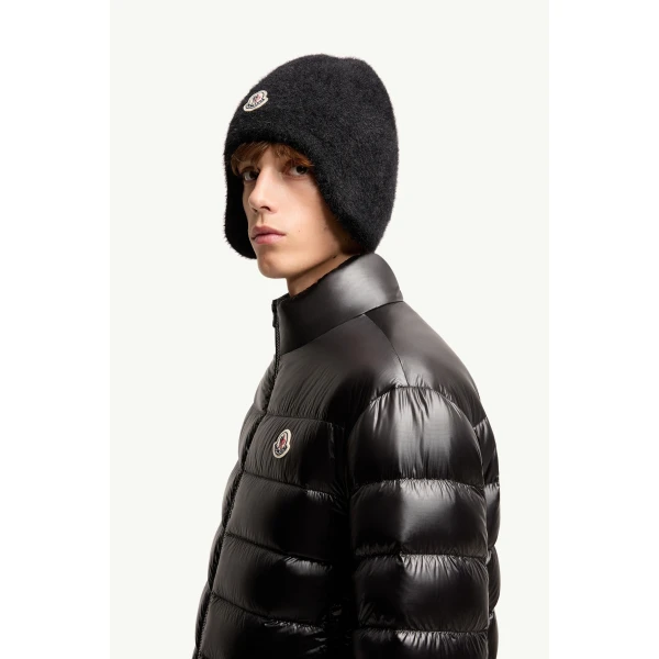 Moncler Sergesta Packable Short Down Jacket in Black, view 3 | Men's Jackets | Coveti