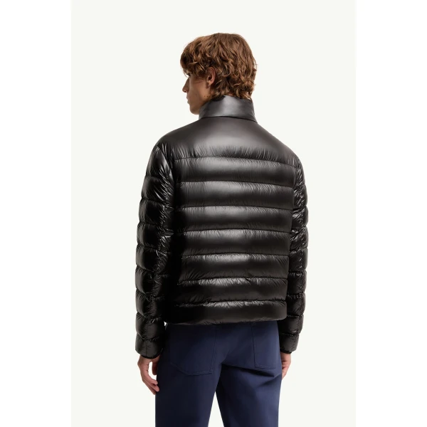 Moncler Sergesta Packable Short Down Jacket in Black, view 5 | Men's Jackets | Coveti